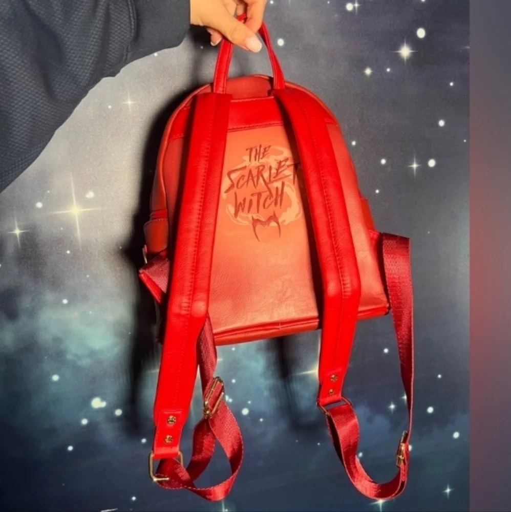 🔮 Loungefly Funko Pop Marvel Scarlet Witch Doctor Strange Mini Backpack - Picture 3 of 6
